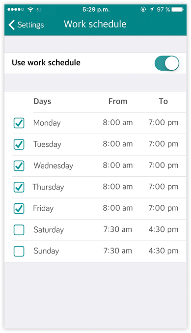 fleet driver work schedule